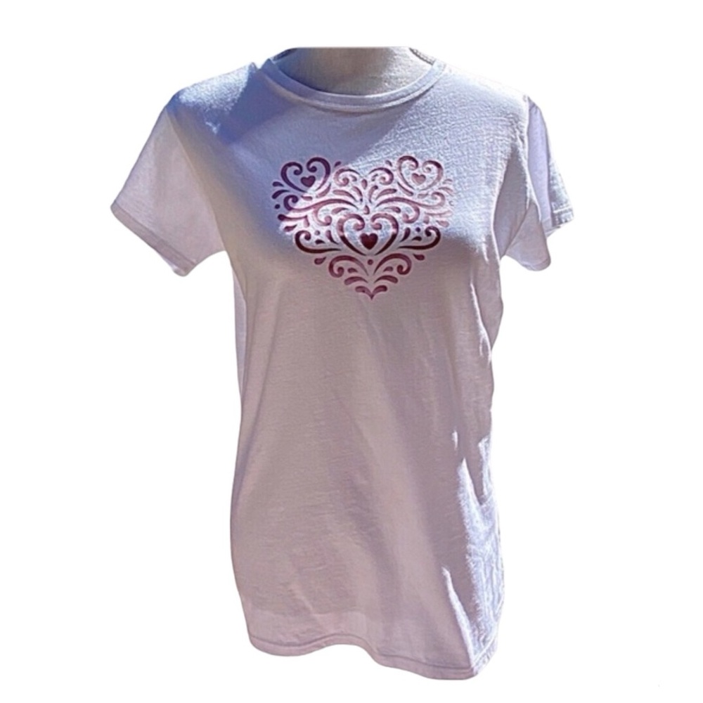 Pink Heart Custom Tee